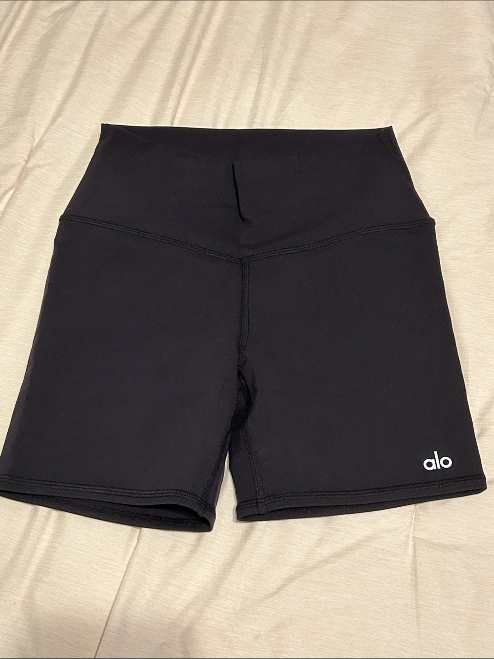 ALO Yoga Black High-Rise Bike Shorts